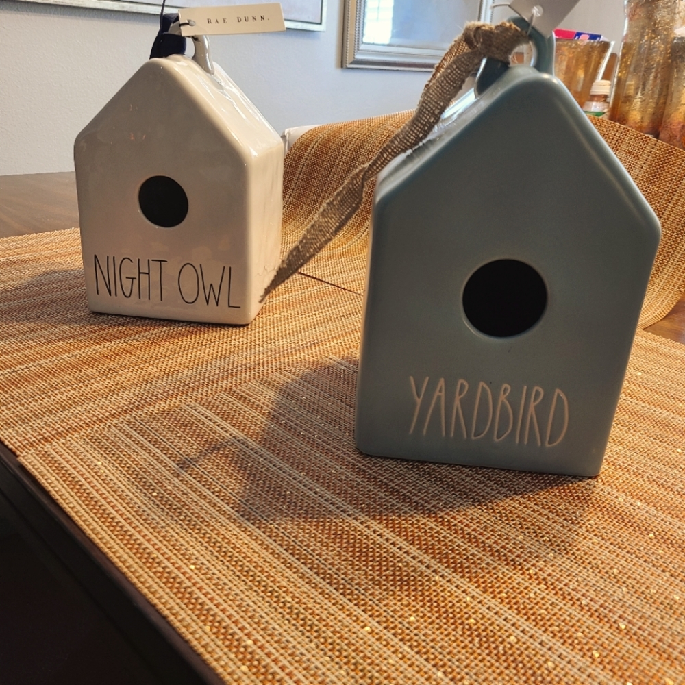 Rae Dunn bird house